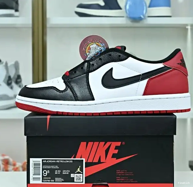 OG 1 Air Low Jordan "Black Jordan Toe"' 0508